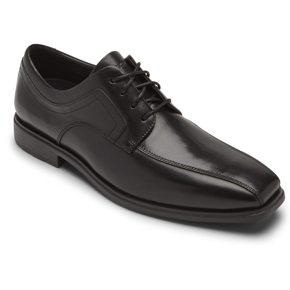 Rockport Singapore Mens Oxfords - Dres Sports Business 2 Bike Toe Black - KD1869204